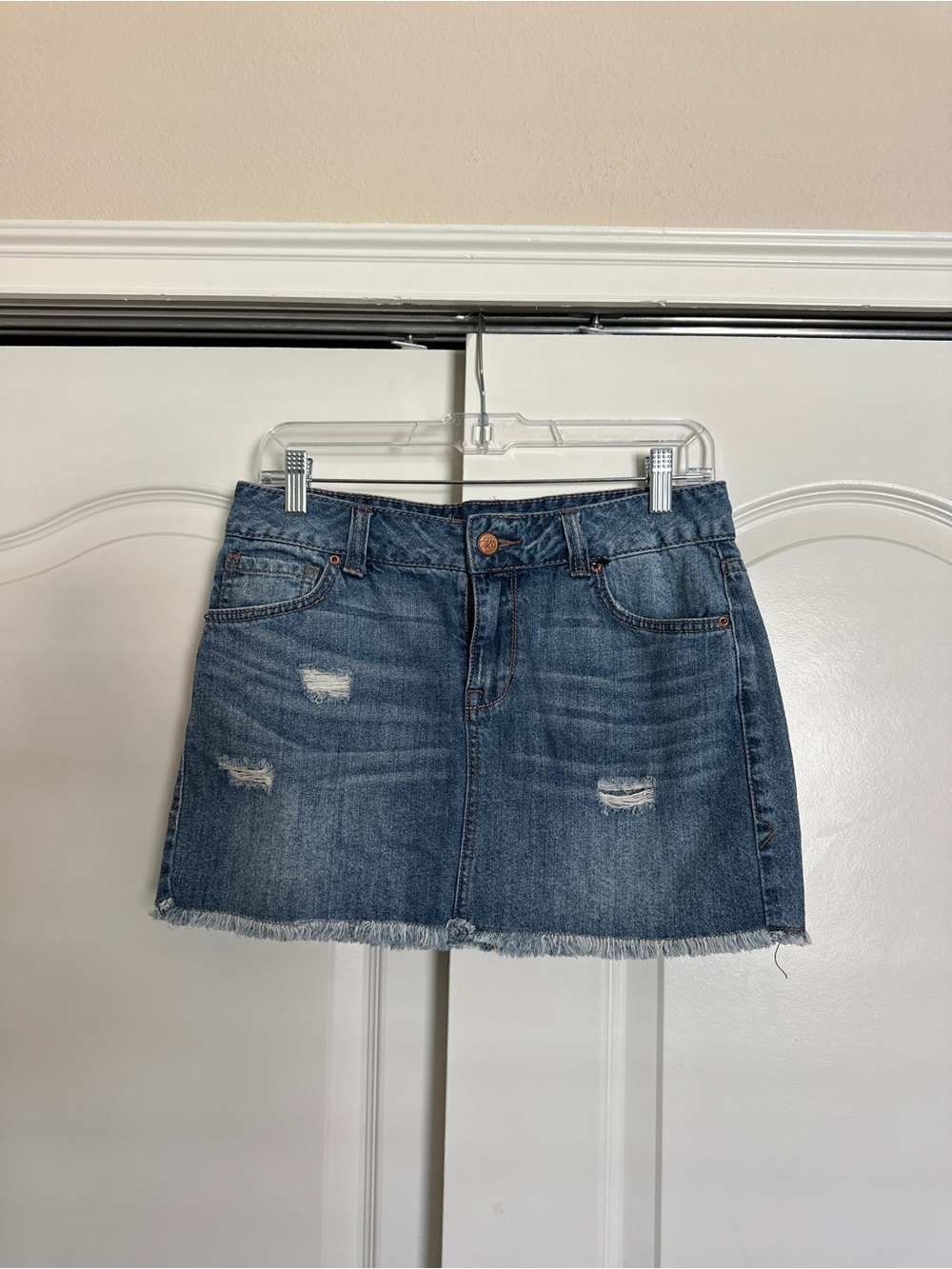 American Rag Denim Mini Skirt Medium Denim Wash - Juniors Size 7